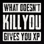 Productafbeelding Wat je niet doodt, geeft je XP zwart T-shirt