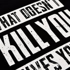 Productafbeelding Wat je niet doodt, geeft je XP zwart T-shirt