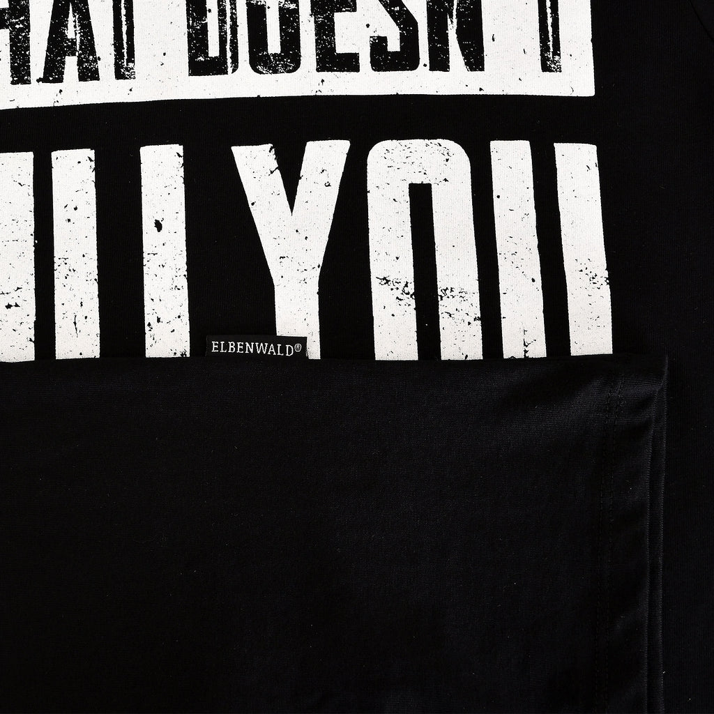 Productafbeelding Wat je niet doodt, geeft je XP zwart T-shirt