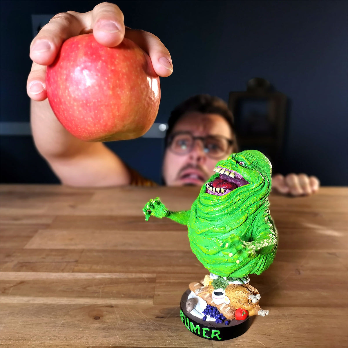 Productafbeelding Ghostbusters - Slimer Head Knockers Bobblehead Figuur