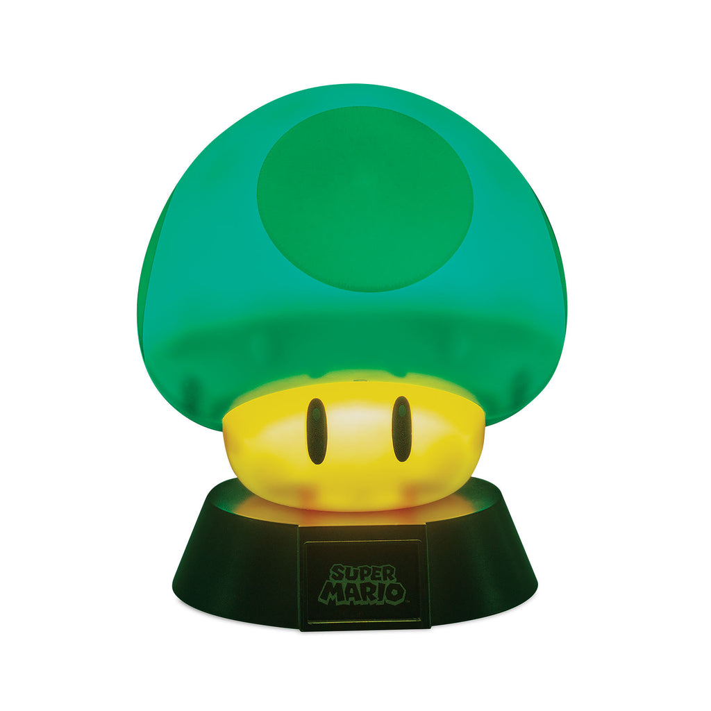 Productafbeelding Super Mario - 1 UP Paddestoel Pictogrammen 3D Tafellampje