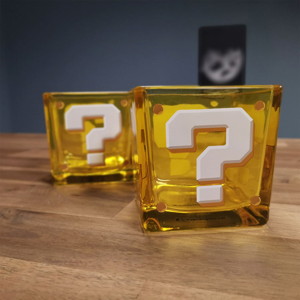 Productafbeelding Super Mario - Vraagteken Blok Glazenset