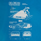Productafbeelding Terug naar de Toekomst - DeLorean Schets T-Shirt blauw