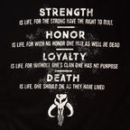 Productafbeelding Code of Honor T-shirt zwart - Star Wars The Mandalorian