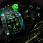 Productafbeelding Call of Cthulhu Glow in the Dark RPG Dobbelstenen Set 7 stuks zwart