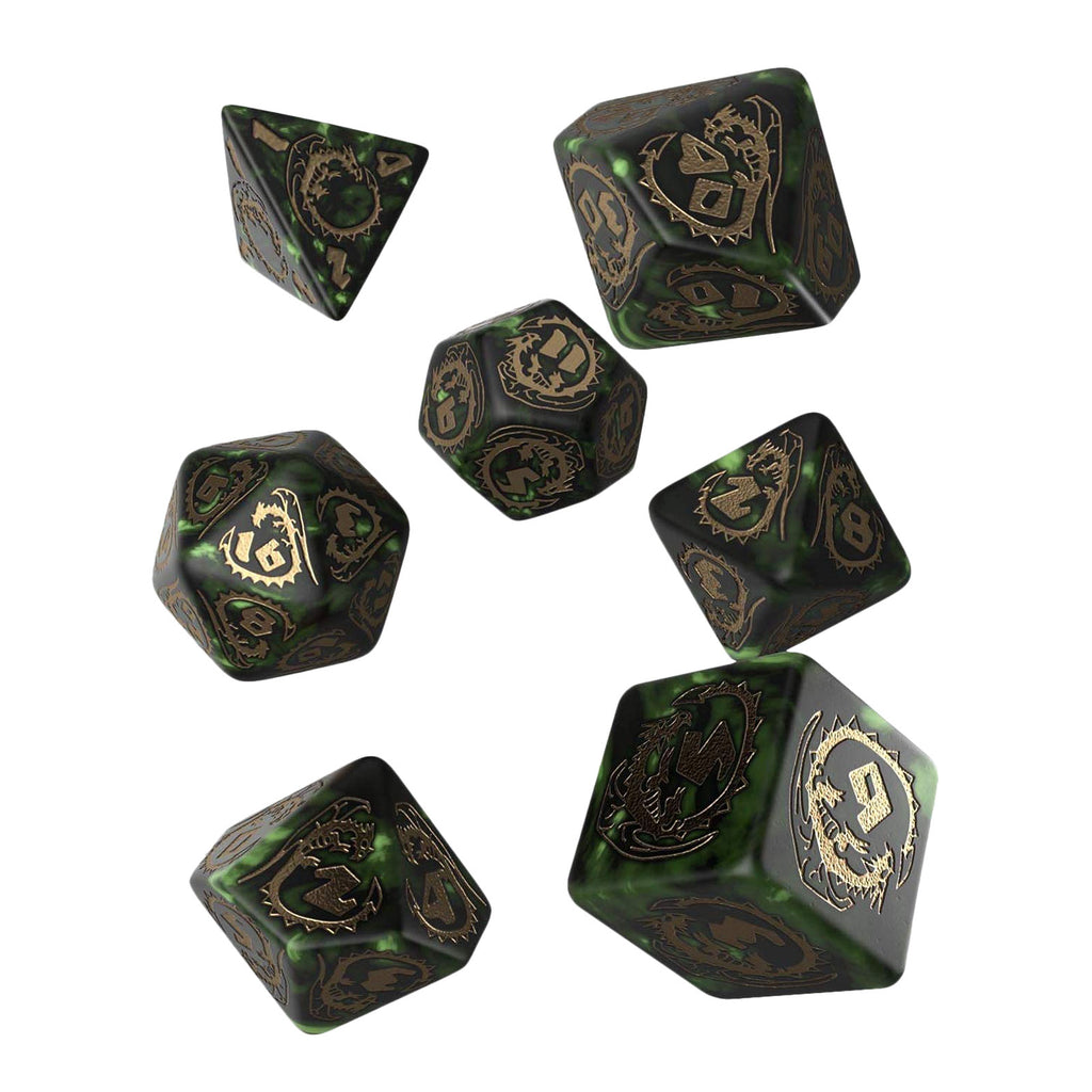 Productafbeelding Draken RPG Dobbelset 7st groen