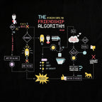 Productafbeelding The Big Bang Theory - Vriendschapsalgoritme T-Shirt zwart