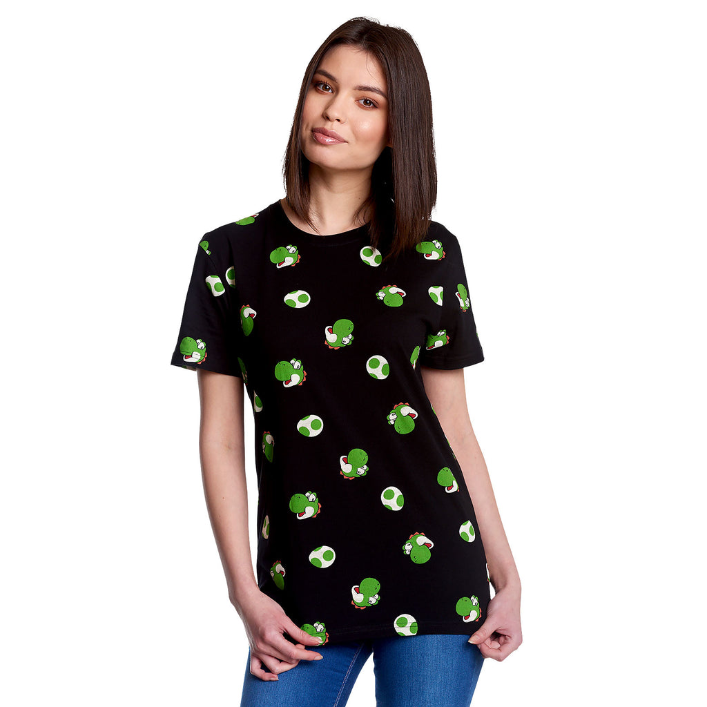 Productafbeelding Super Mario - Yoshi & Eieren T-Shirt zwart