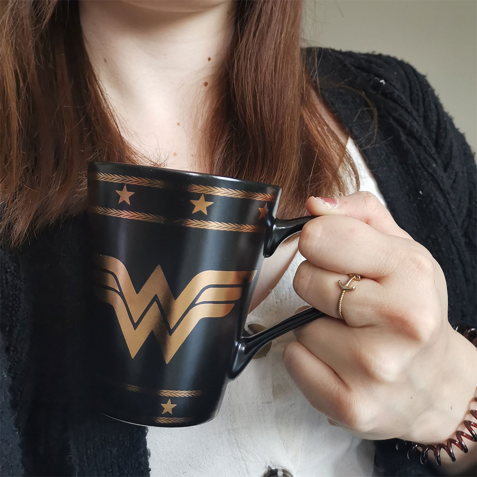 Productafbeelding Wonder Woman - Logo Beker zwart