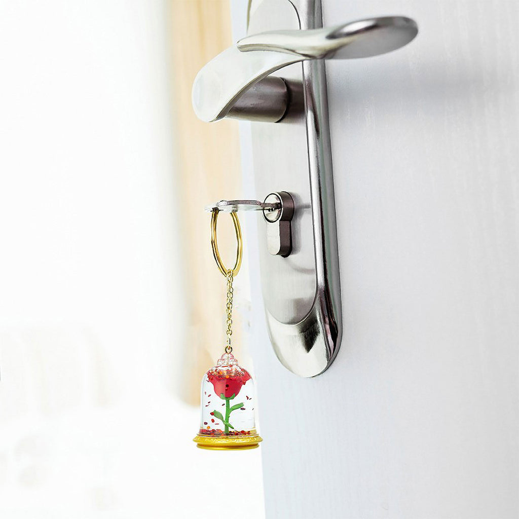 Productafbeelding Belle en het Beest - Betoverde Roos Sleutelhanger