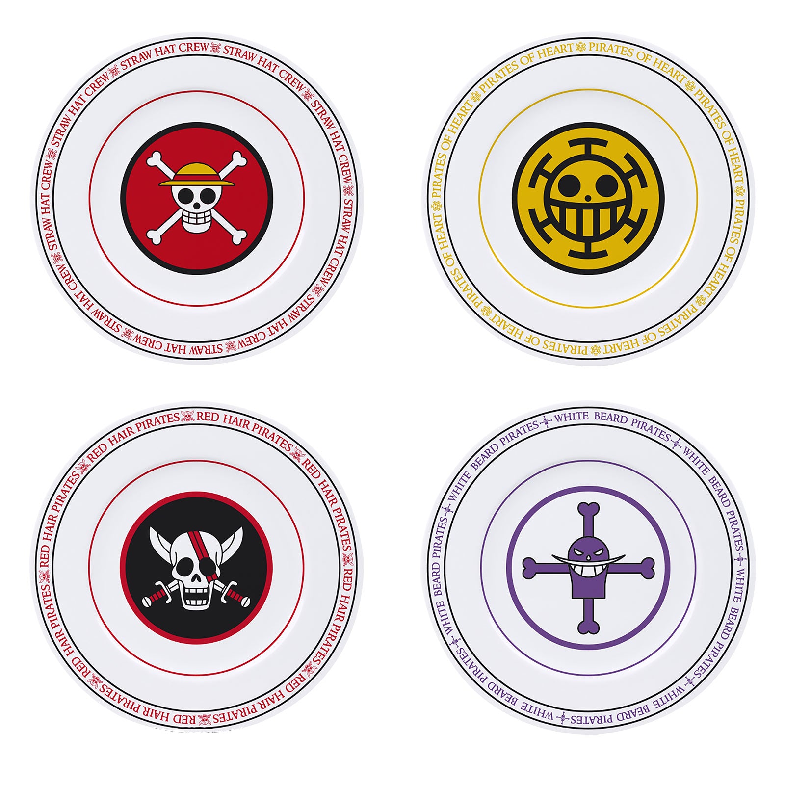 Productafbeelding One Piece - Piraatbendes Logo's Bordenset