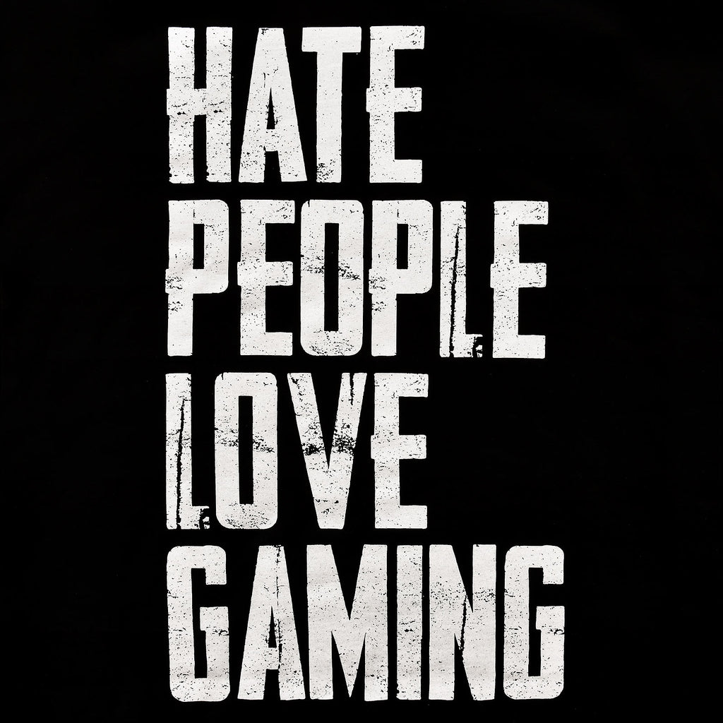 Productafbeelding Hate People Love Gaming T-shirt zwart