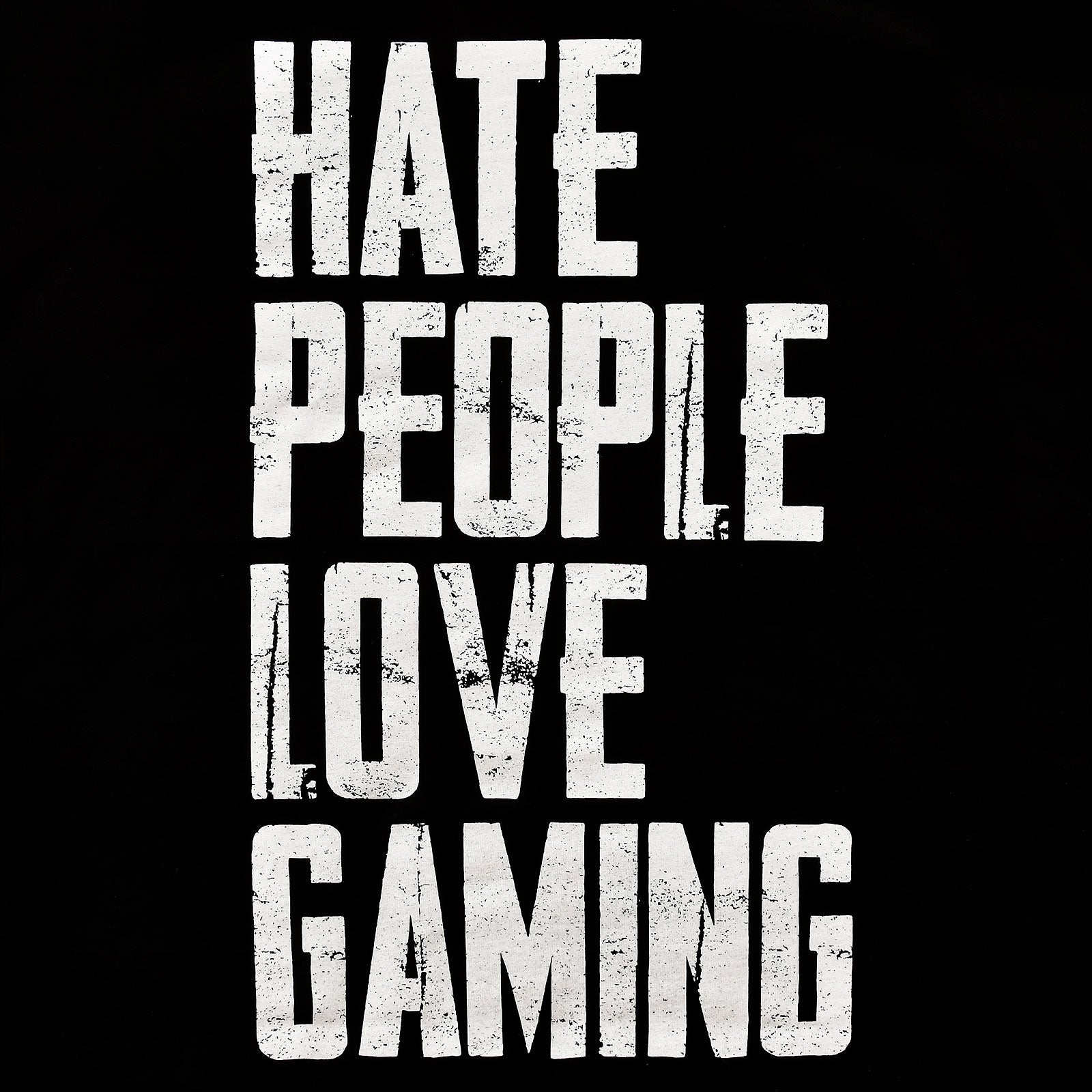 Productafbeelding Hate People Love Gaming T-shirt zwart