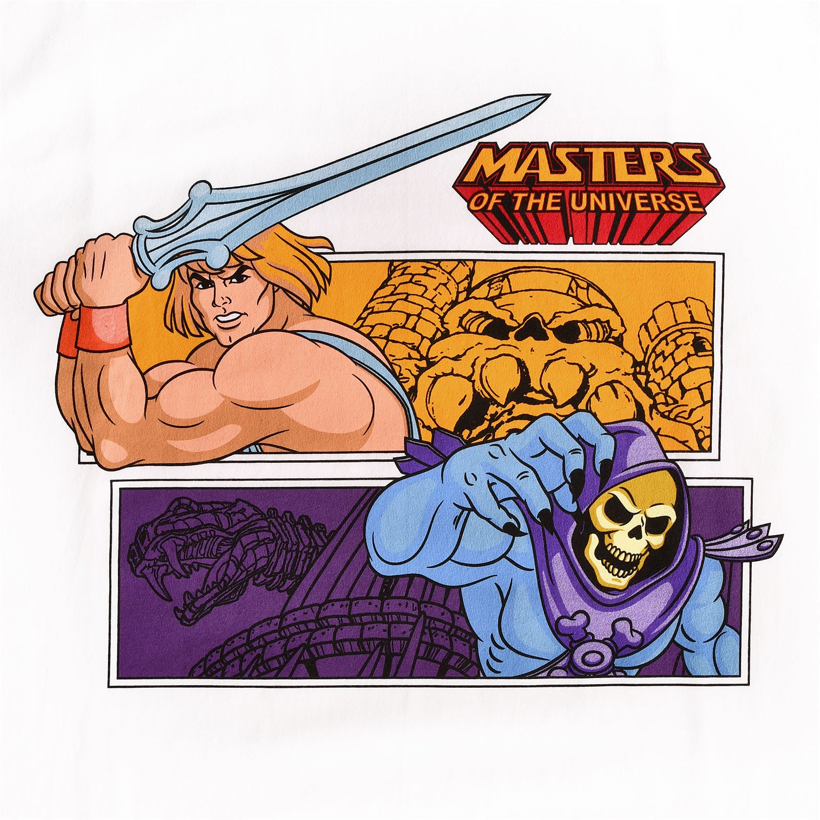 Productafbeelding Masters of the Universe - He-Man vs. Skeletor Wit T-Shirt
