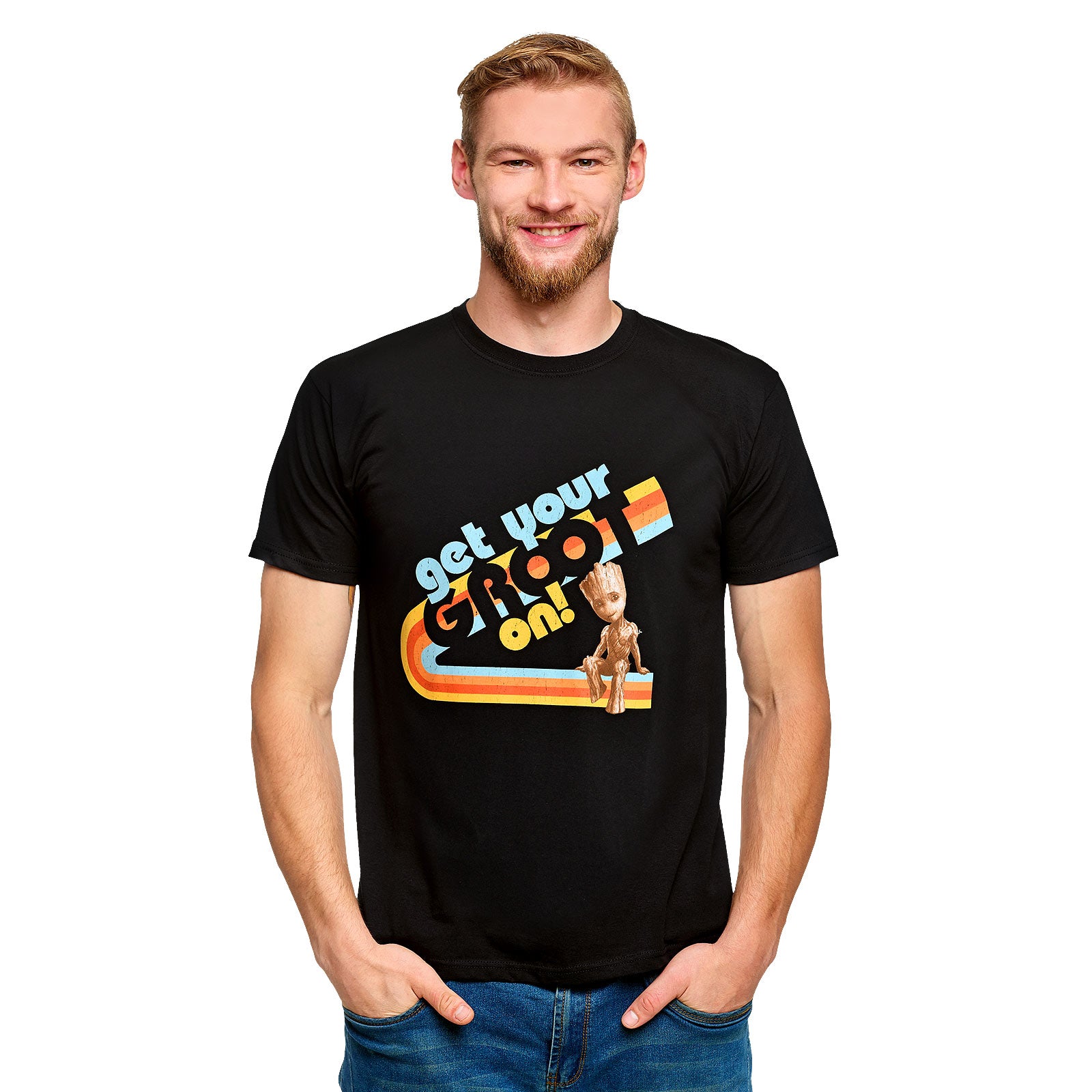 Productafbeelding Guardians of the Galaxy - Get Your Groot On Zwart T-Shirt