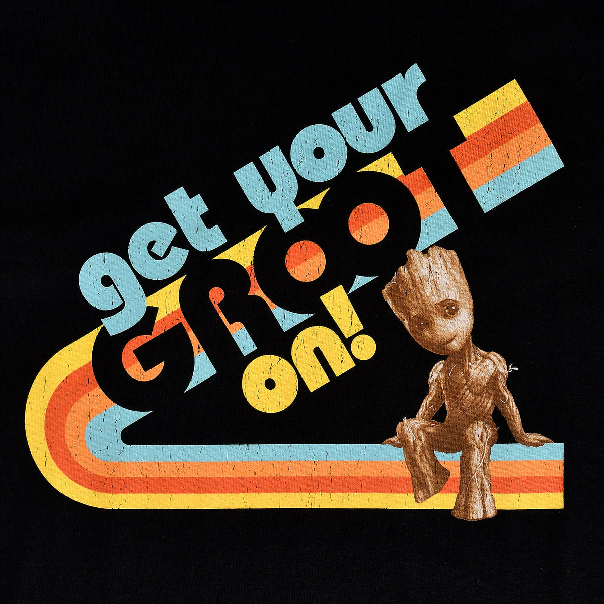 Productafbeelding Guardians of the Galaxy - Get Your Groot On Zwart T-Shirt