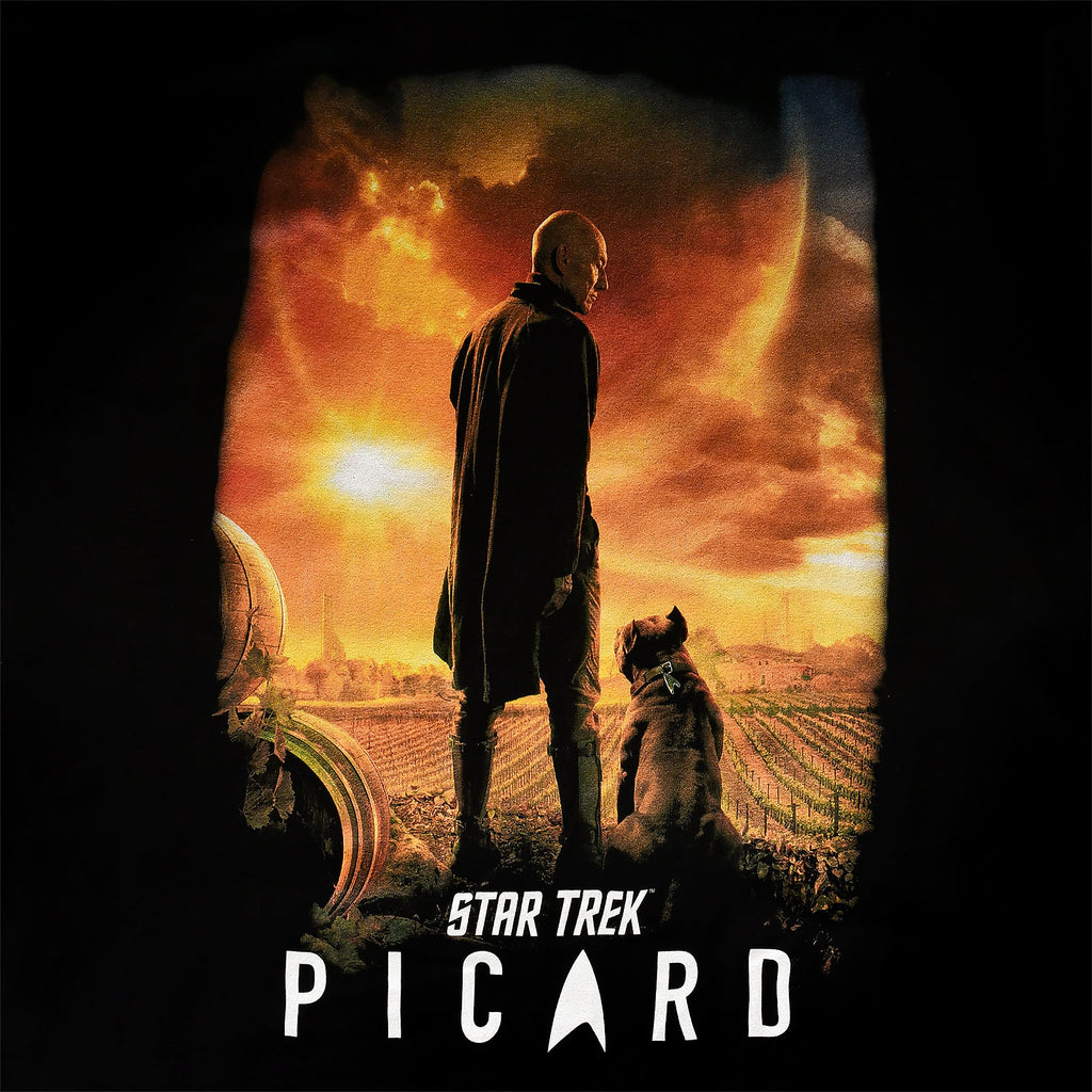 Productafbeelding Star Trek - Picard Poster T-Shirt zwart