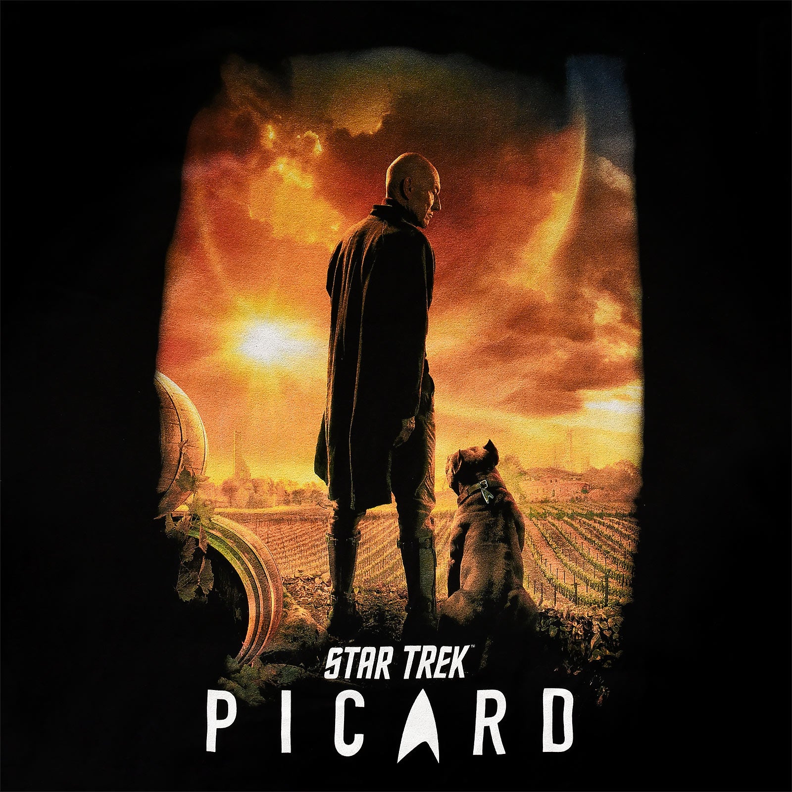 Productafbeelding Star Trek - Picard Poster T-Shirt zwart