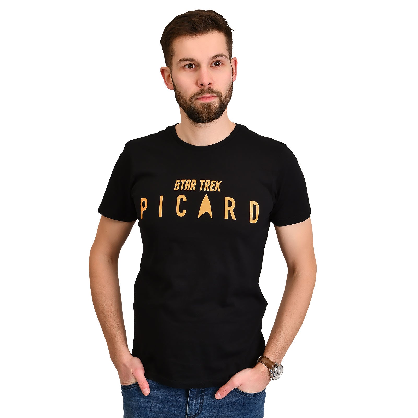 Productafbeelding Star Trek - Picard Logo T-Shirt Zwart
