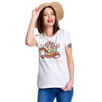 Productafbeelding Pusheen - Eat Dessert First Dames T-shirt wit