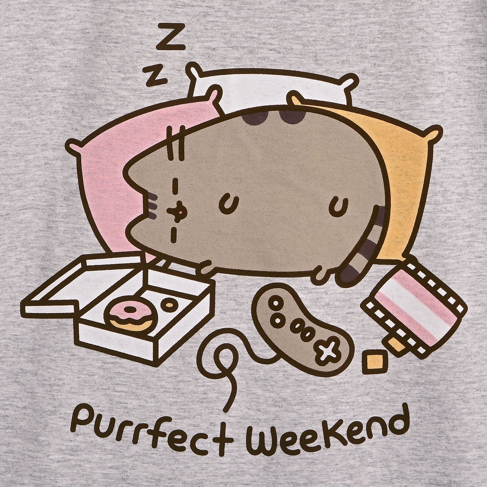 Productafbeelding Pusheen - Purrfect Weekend Dames T-shirt grijs