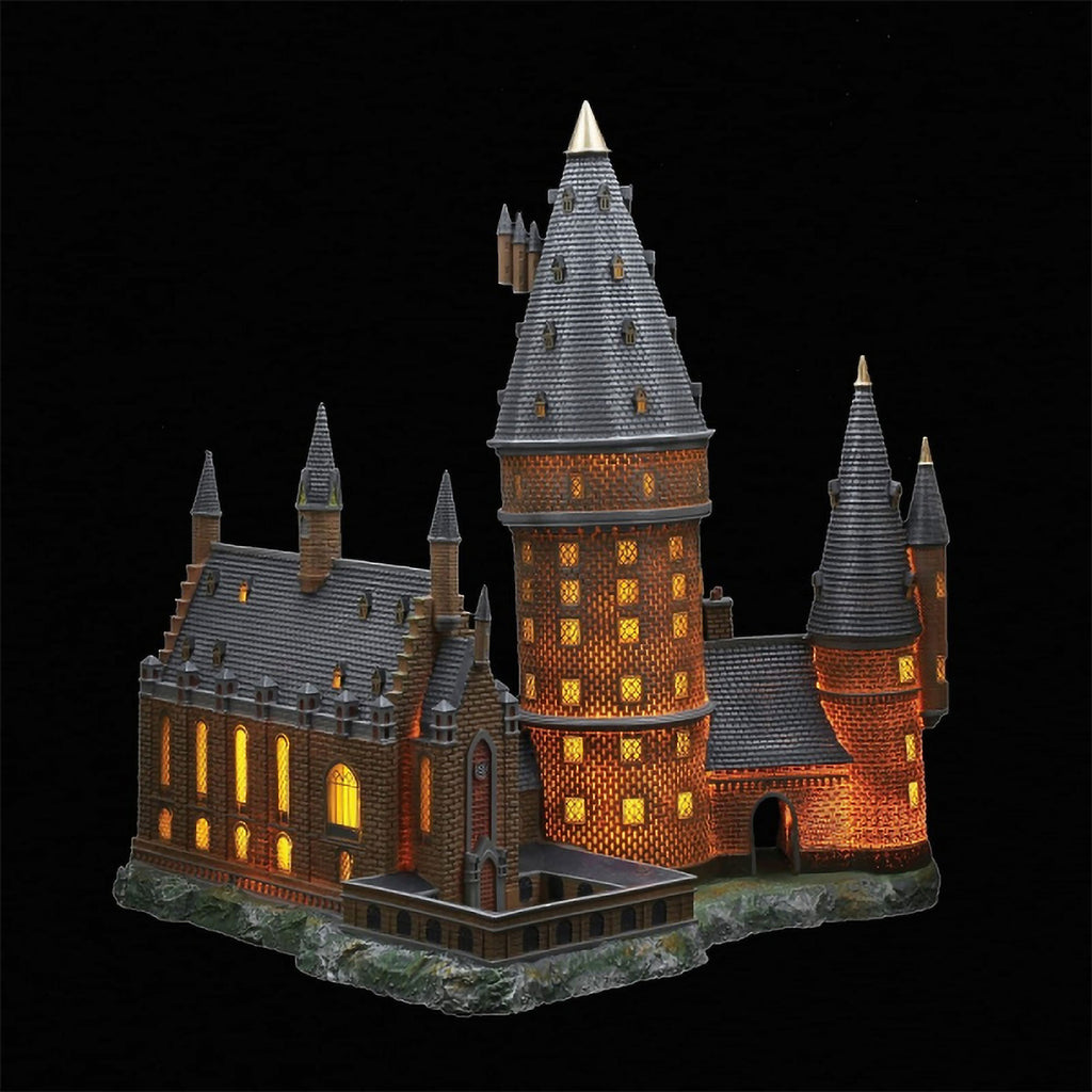 Productafbeelding Zweinstein Grote Zaal met Hoofdtoren Miniatuur Replica met Verlichting - Harry Potter