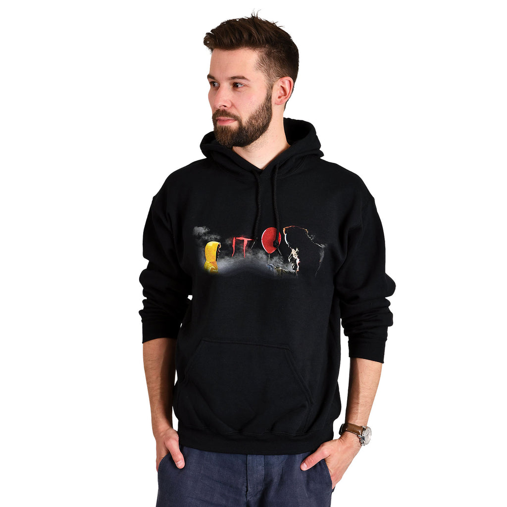 Productafbeelding Stephen King's IT - Pennywise en Georgie Hoodie Zwart
