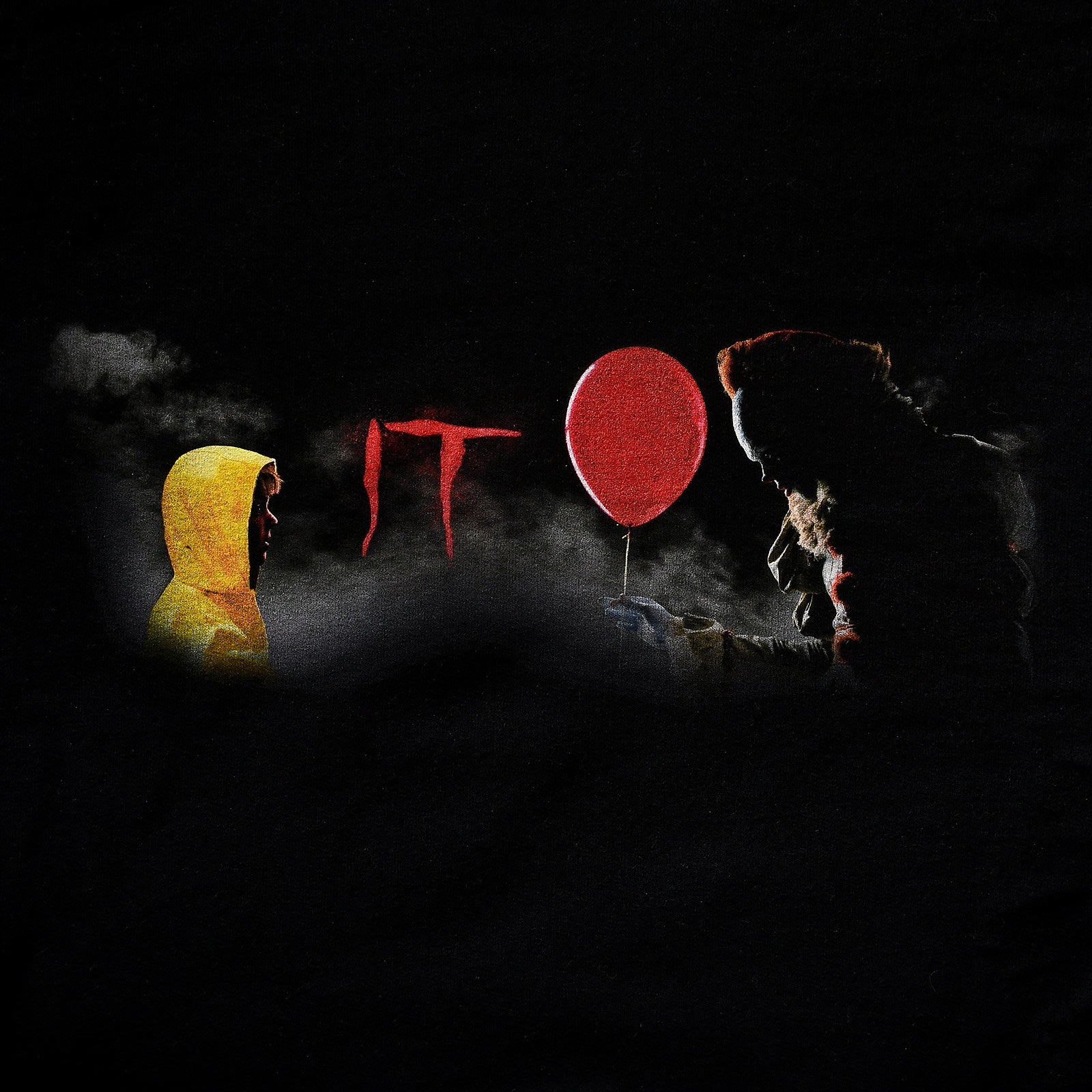 Productafbeelding Stephen King's IT - Pennywise en Georgie Hoodie Zwart