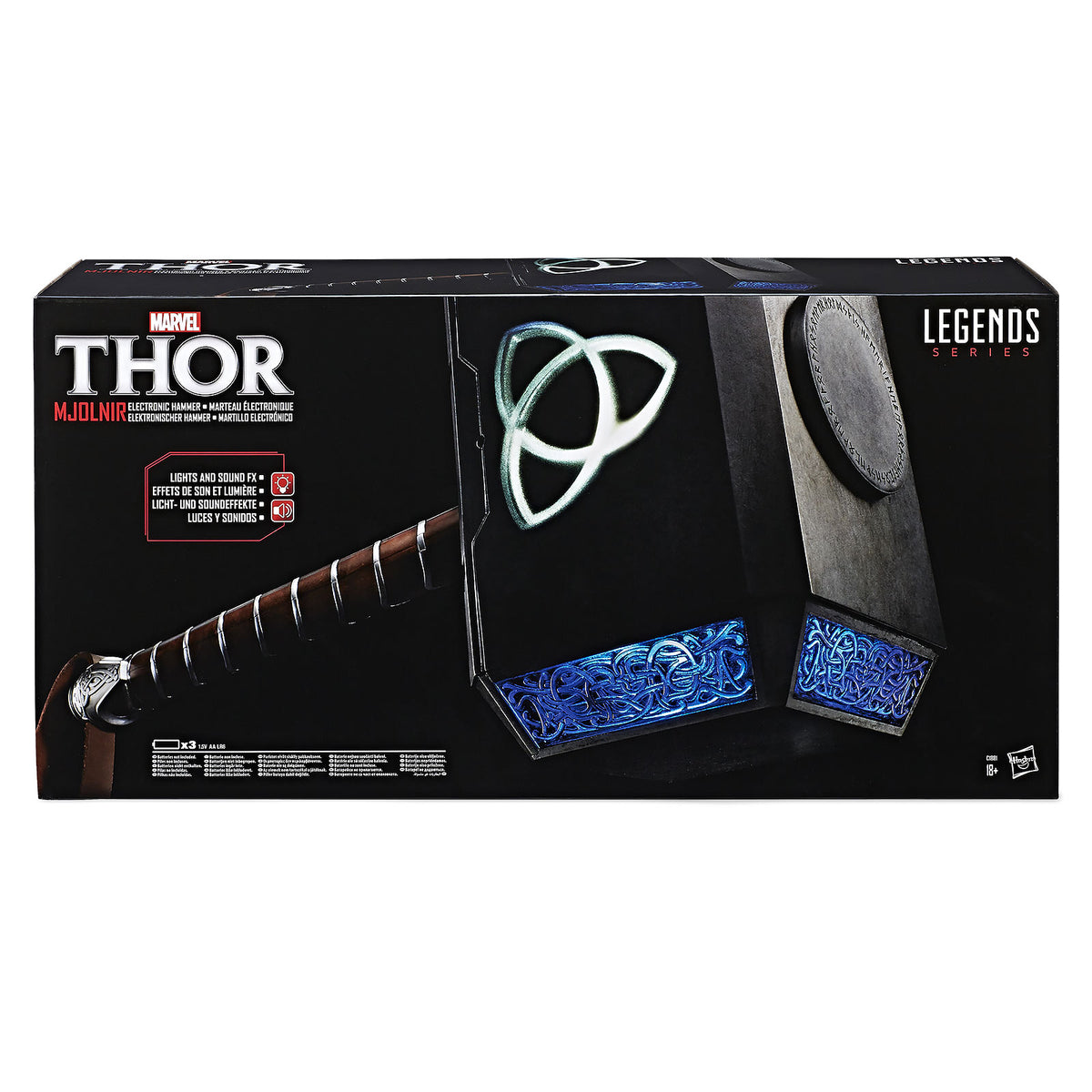 Productafbeelding Thor - Mjölnir hamer-replica met licht en geluid