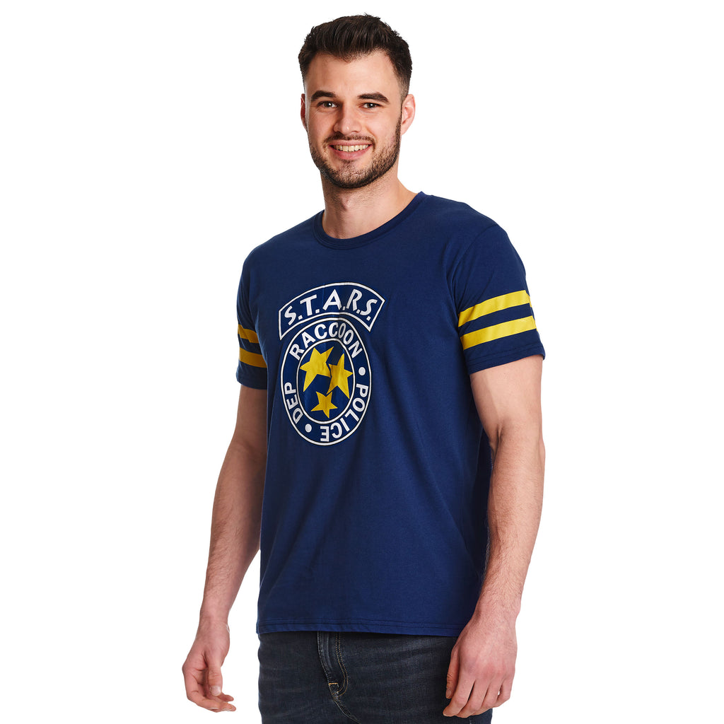 Productafbeelding Resident Evil - S.T.A.R.S. Voetbal T-shirt blauw