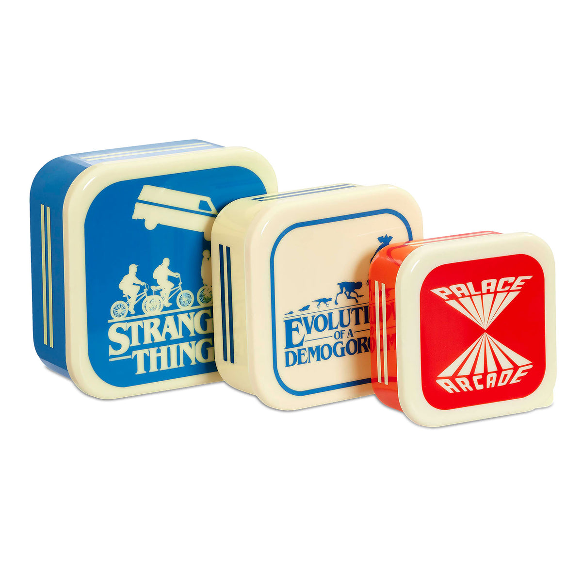 Productafbeelding Stranger Things - Silhouetten Retro Lunchbox Set van 3
