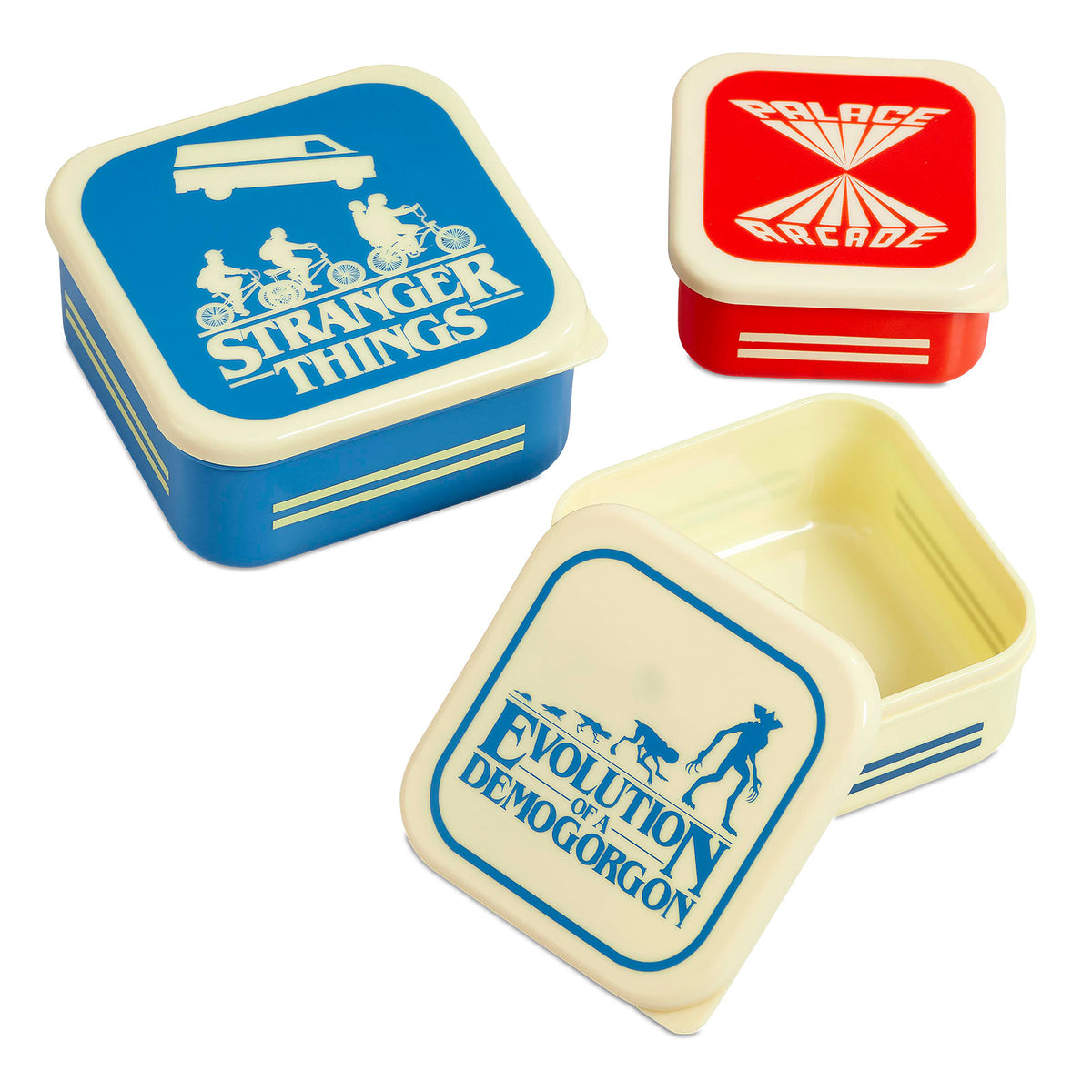 Productafbeelding Stranger Things - Silhouetten Retro Lunchbox Set van 3