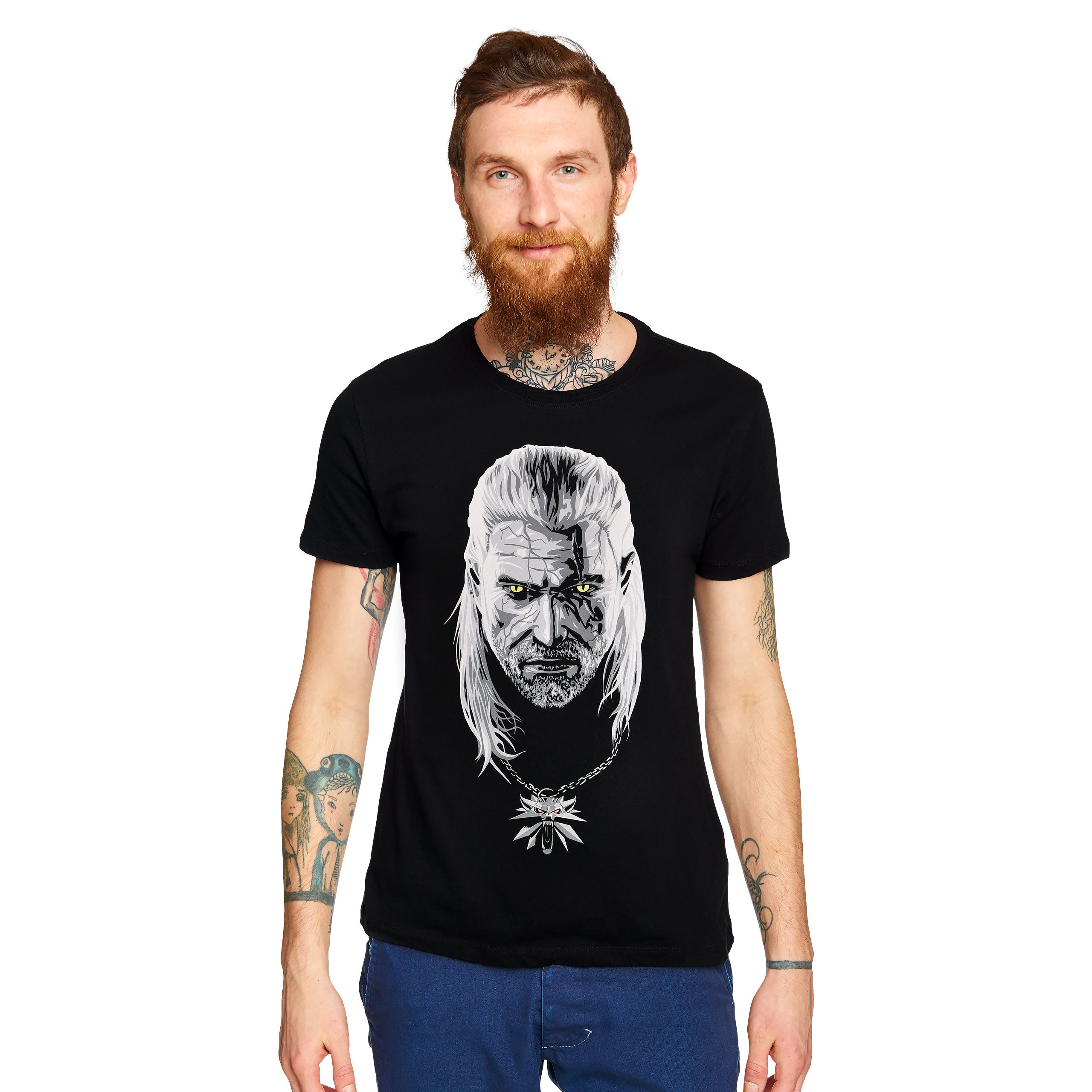 Productafbeelding Witcher - Vergiftigde Geralt Glow in the Dark T-Shirt Zwart