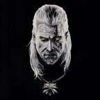Productafbeelding Witcher - Vergiftigde Geralt Glow in the Dark T-Shirt Zwart