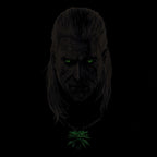 Productafbeelding Witcher - Vergiftigde Geralt Glow in the Dark T-Shirt Zwart