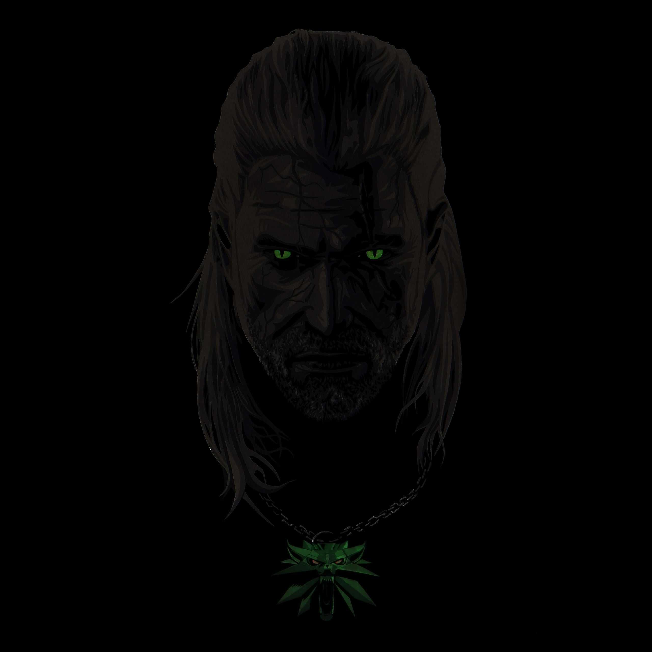 Productafbeelding Witcher - Vergiftigde Geralt Glow in the Dark T-Shirt Zwart