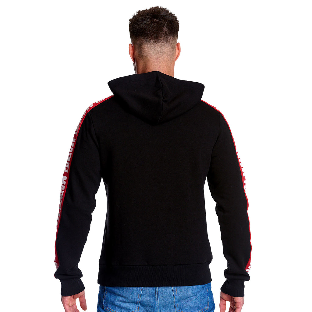 Productafbeelding Marvel - Logo Hoodie met mouwprint zwart