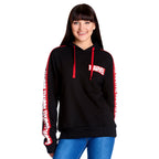 Productafbeelding Marvel - Logo Hoodie met mouwprint zwart