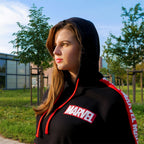 Productafbeelding Marvel - Logo Hoodie met mouwprint zwart