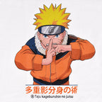 Productafbeelding Naruto Uzumaki Kage Bunshin no Jutsu T-shirt wit