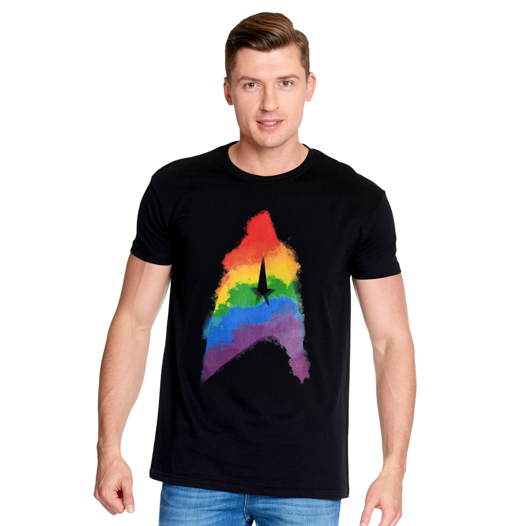 Productafbeelding Star Trek - Rainbow Pride Logo T-shirt zwart