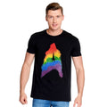 Productafbeelding Star Trek - Rainbow Pride Logo T-shirt zwart