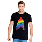 Productafbeelding Star Trek - Rainbow Pride Logo T-shirt zwart