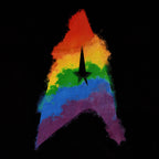Productafbeelding Star Trek - Rainbow Pride Logo T-shirt zwart
