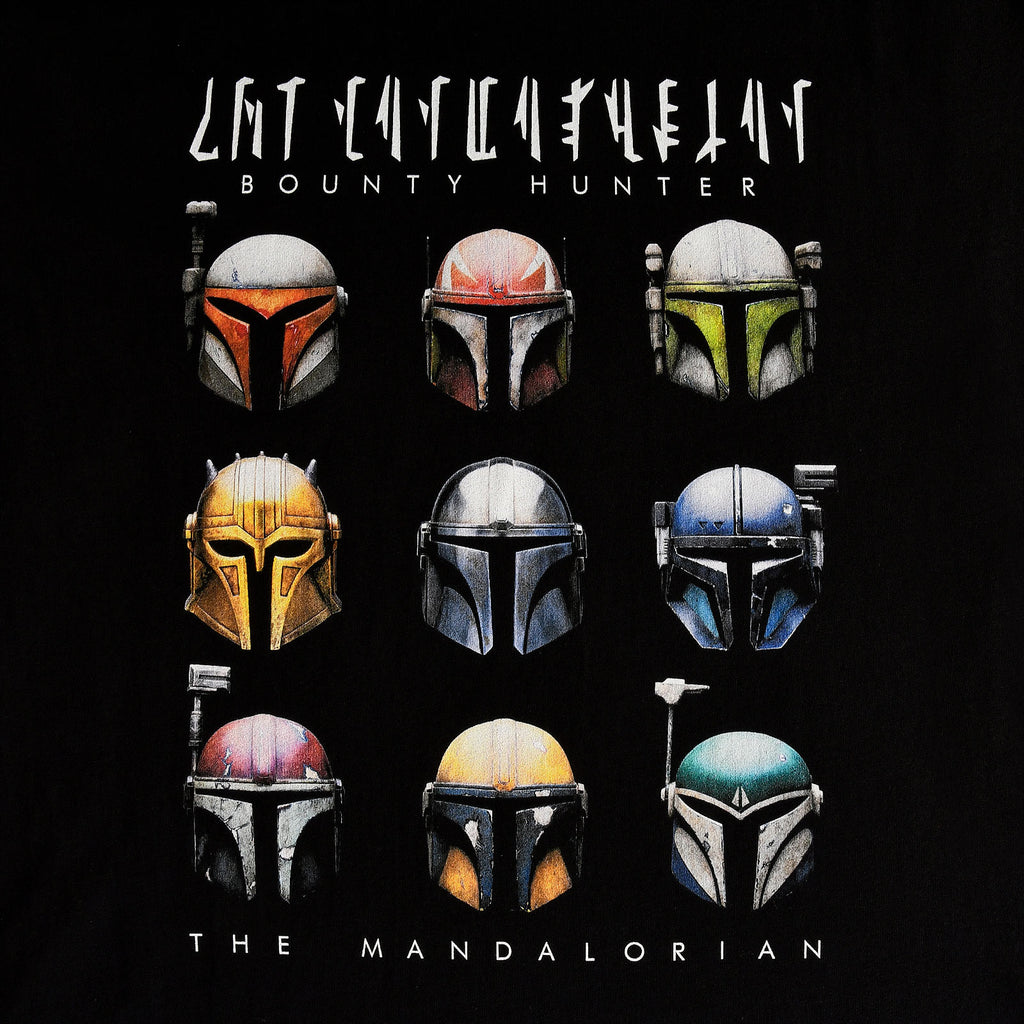 Productafbeelding Star Wars - Mandalorian Helmen T-shirt zwart
