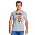 Productafbeelding Fairy Tail - Natsu en Happy T-shirt grijs
