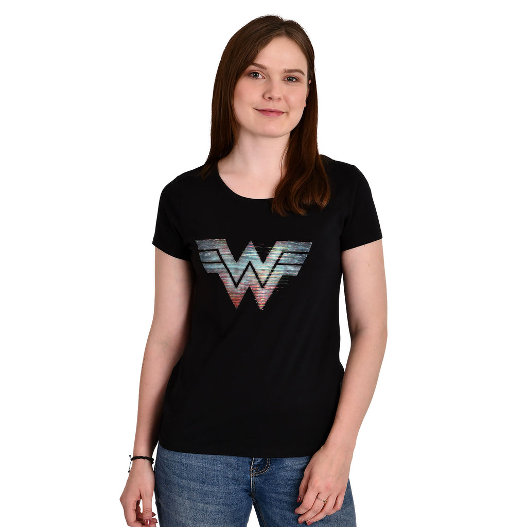 Productafbeelding Wonder Woman - 1984 Logo Dames T-Shirt Zwart