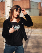 Productafbeelding Wonder Woman - 1984 Logo Dames T-Shirt Zwart