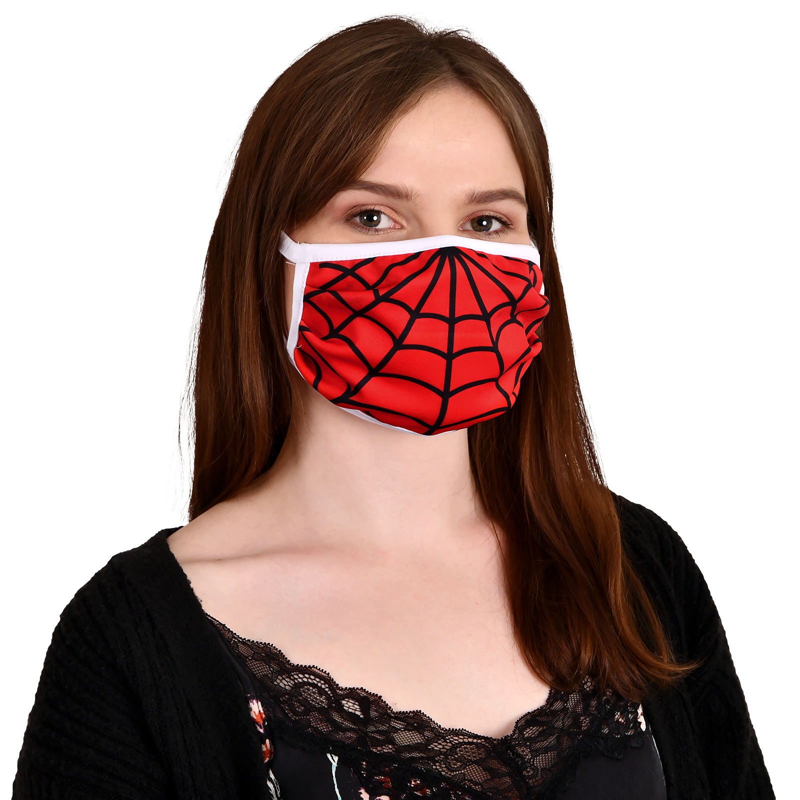 Productafbeelding Spinnenweb Gezichtsmasker voor Spider-Man Fans