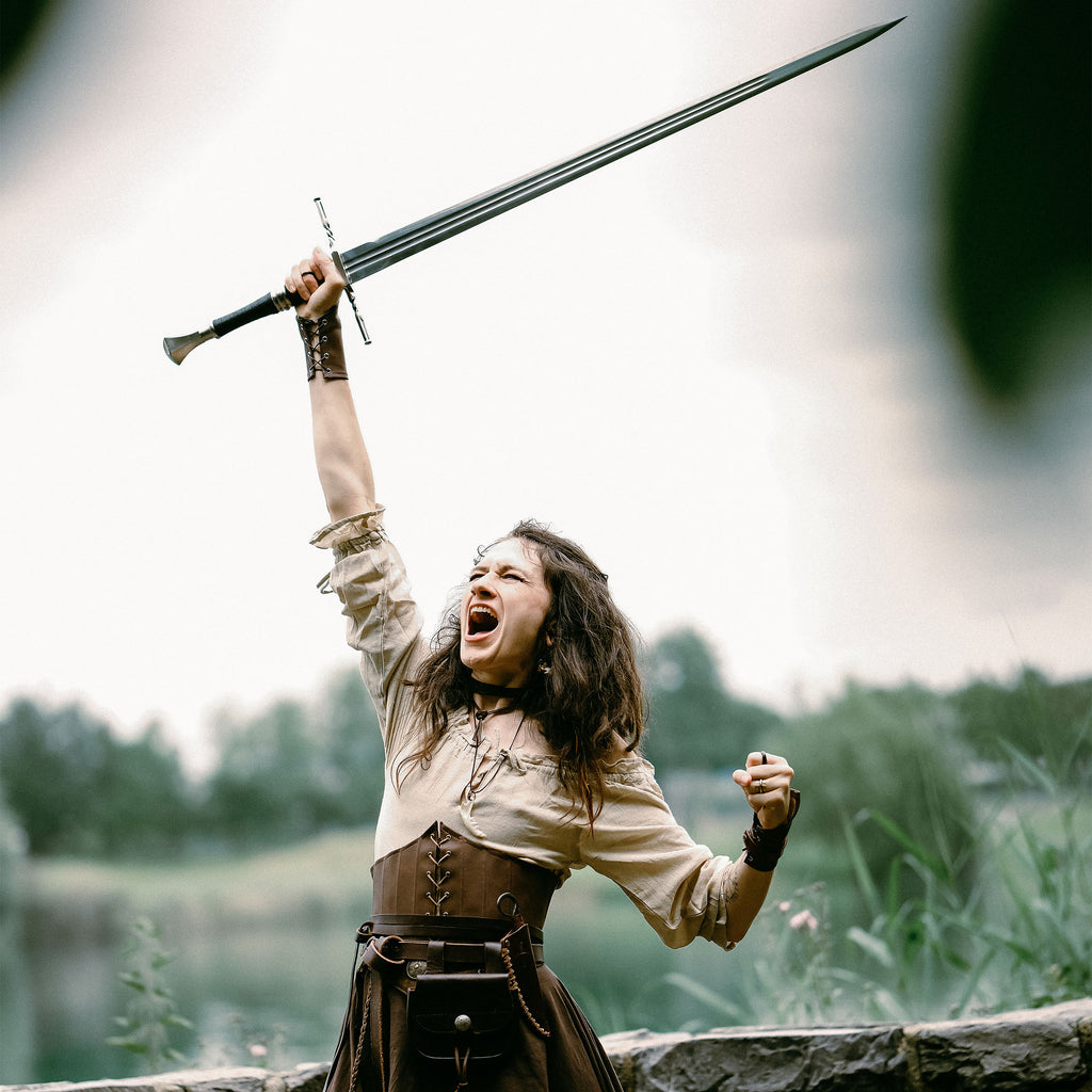 Productafbeelding Geralt van Rivia Stalen Zwaard Replica met Schede voor Witcher Fans